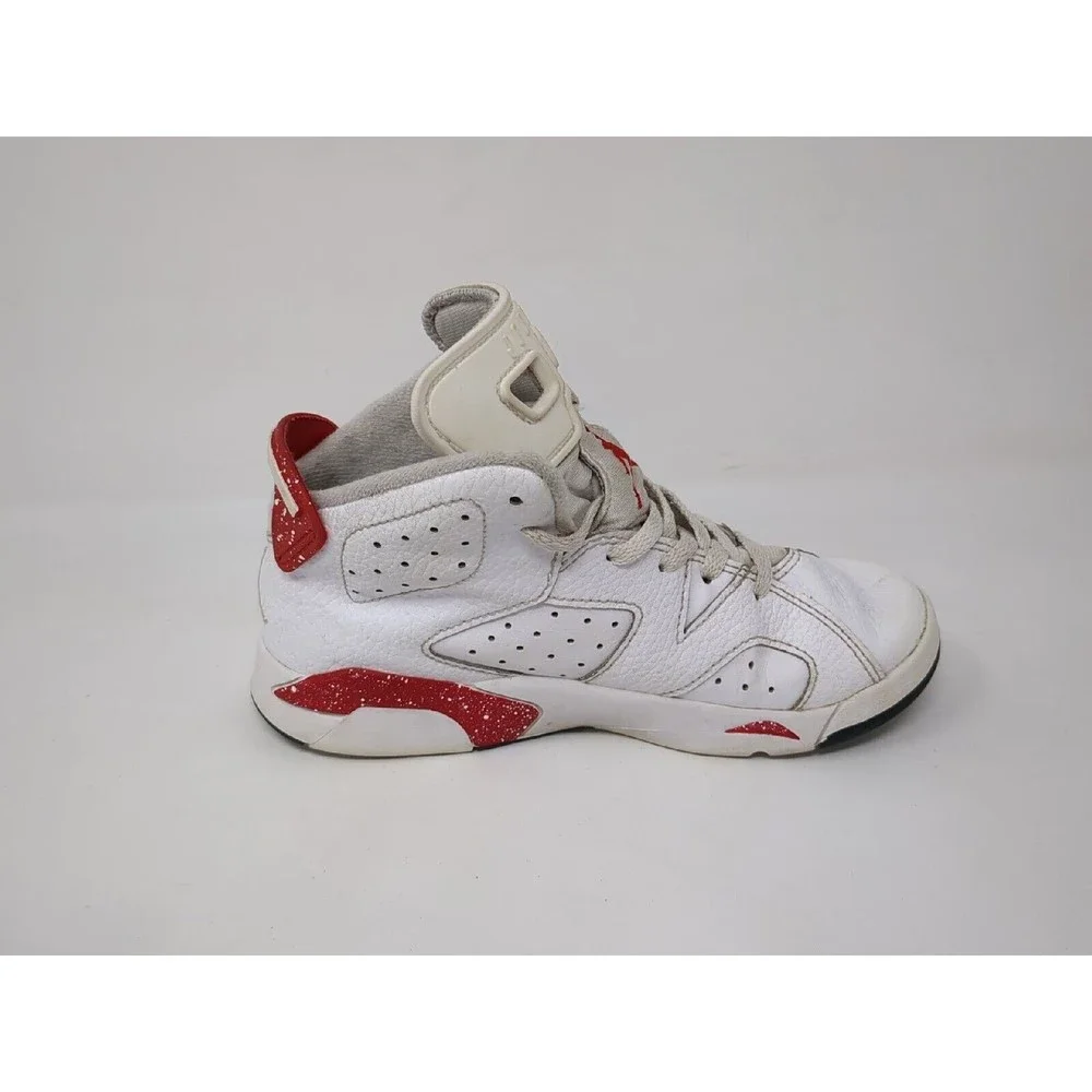 Nike Air Jordan‎ 6 Retro Red PS Size 1Y Oreo White University DV3605-162 Shoe